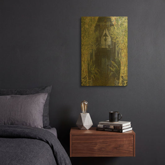 'A Corner Of The Apartment' By Claude Monet Gold Metal Wall Art