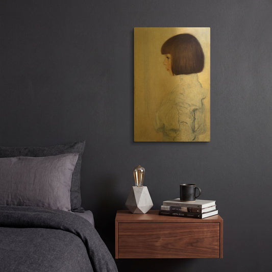 'Portrait of Helene' By Gustav Klimt Gold Metal Wall Art