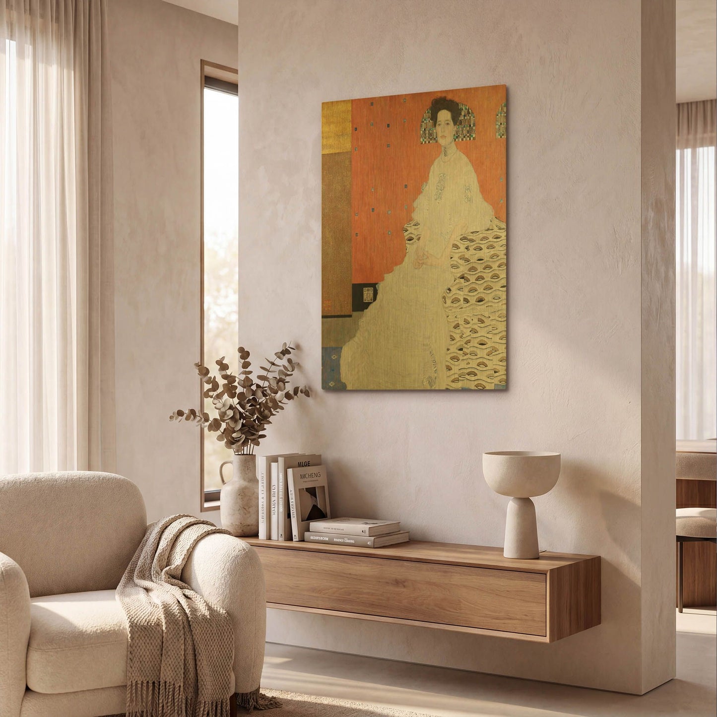 'Fritza Riedler' By Gustav Klimt Gold Metal Wall Art