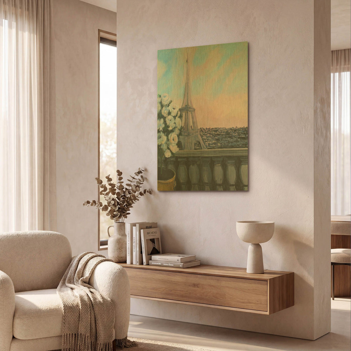 'From The Window' By JD Gold Metal Wall Art