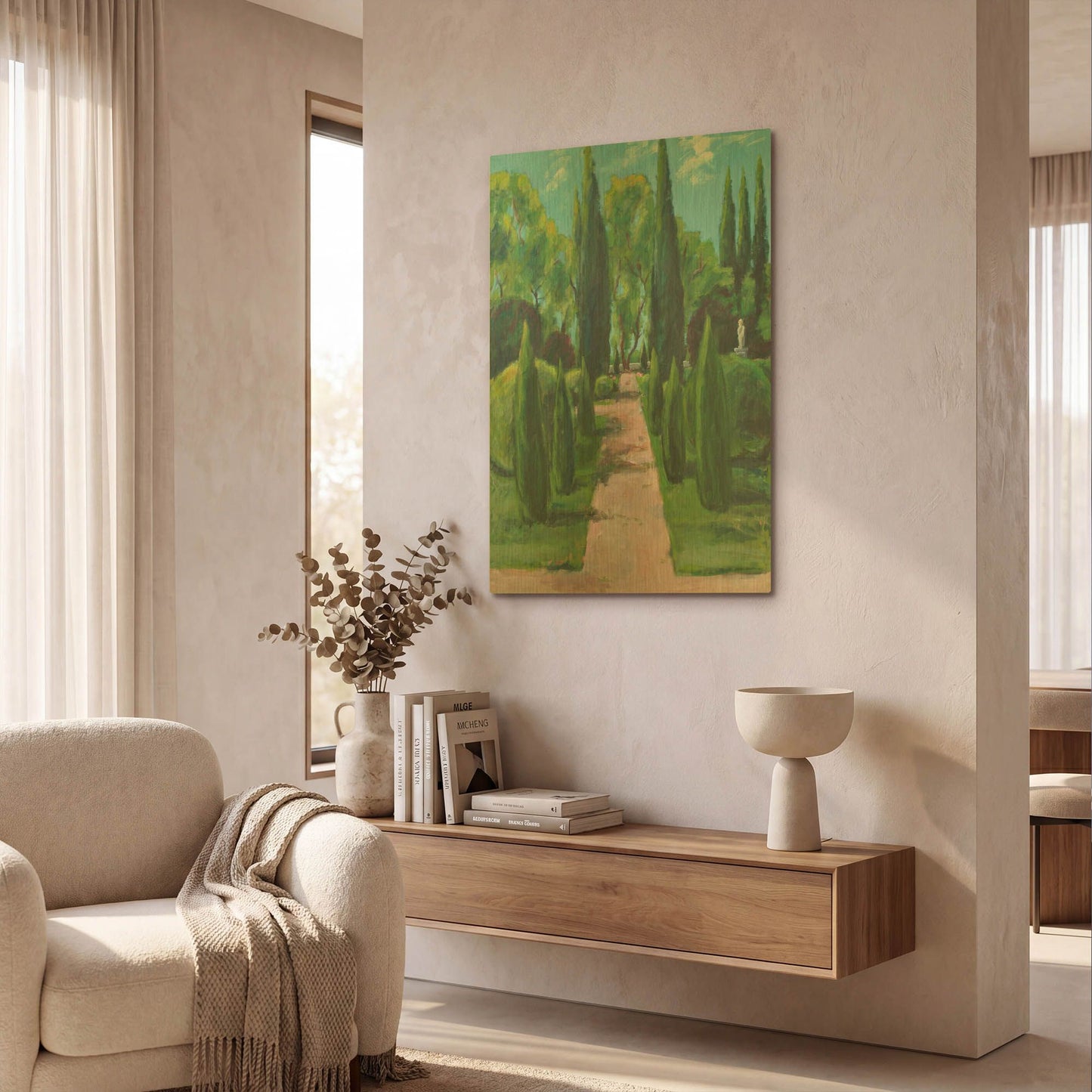 'Lake Gardens' By JD Gold Metal Wall Art
