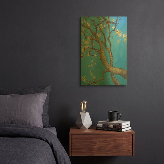 'Cherry Blossoms 1' By JD Gold Metal Wall Art