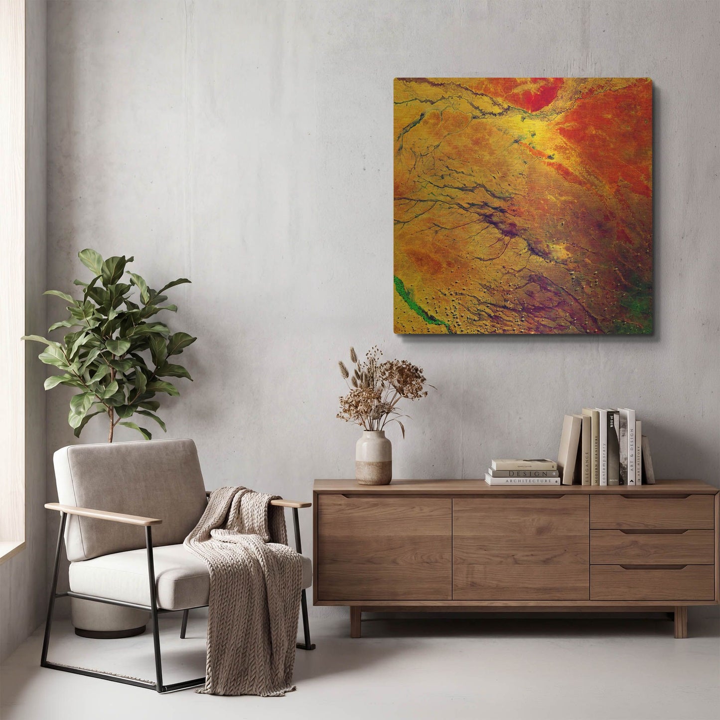 'Earth As Art A Study in Color' By NASA Earth As Art Gold Metal Wall Art