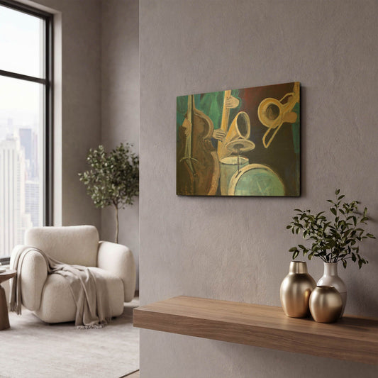'Quartet' By JD Gold Metal Wall Art