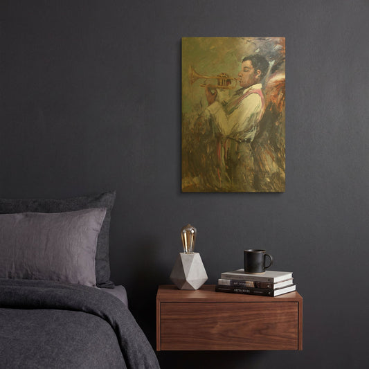 'Soulful Tunes' By JD Gold Metal Wall Art