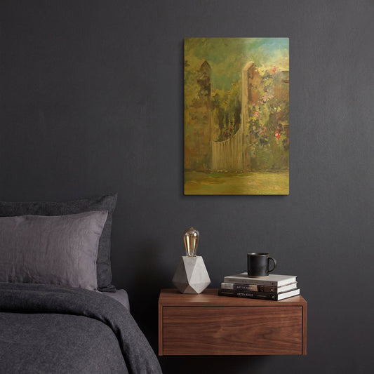 'Garden Door' By JD Gold Metal Wall Art