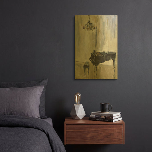 'Baby Grand 3' By JD Gold Metal Wall Art