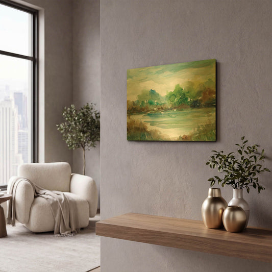 'Tree Line 2' By JD Gold Metal Wall Art