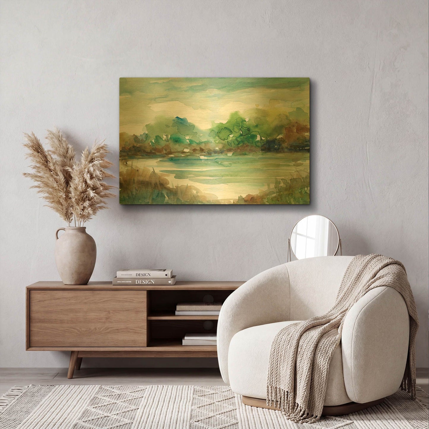 'Tree Line 2' By JD Gold Metal Wall Art