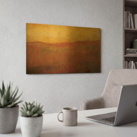 'Golden Sunrise' By JD Gold Metal Wall Art