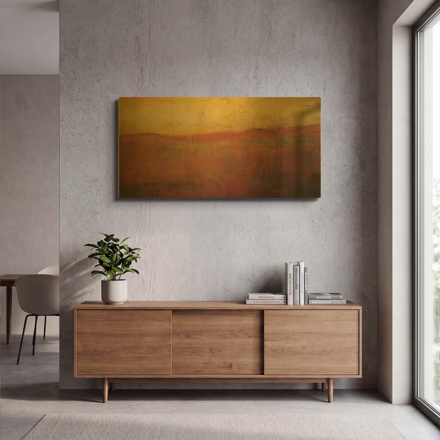 'Golden Sunrise' By JD Gold Metal Wall Art