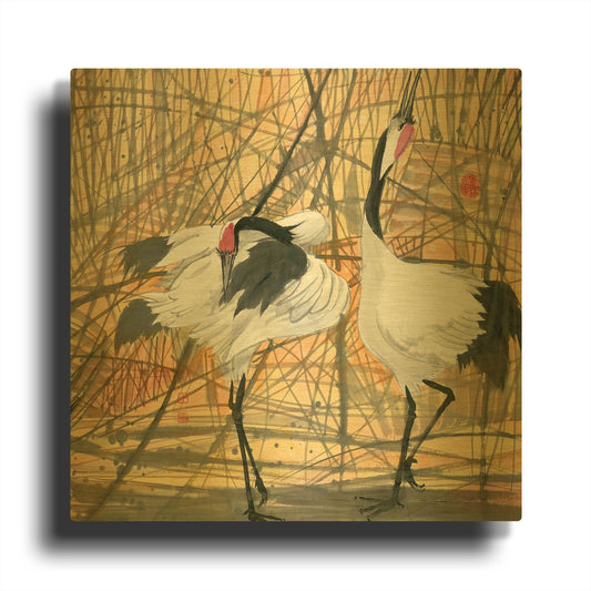 'Longevity' By River Han Gold Metal Wall Art