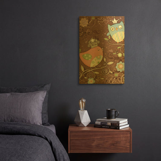 'Prince And Princess' By Viv Eisner Gold Metal Wall Art