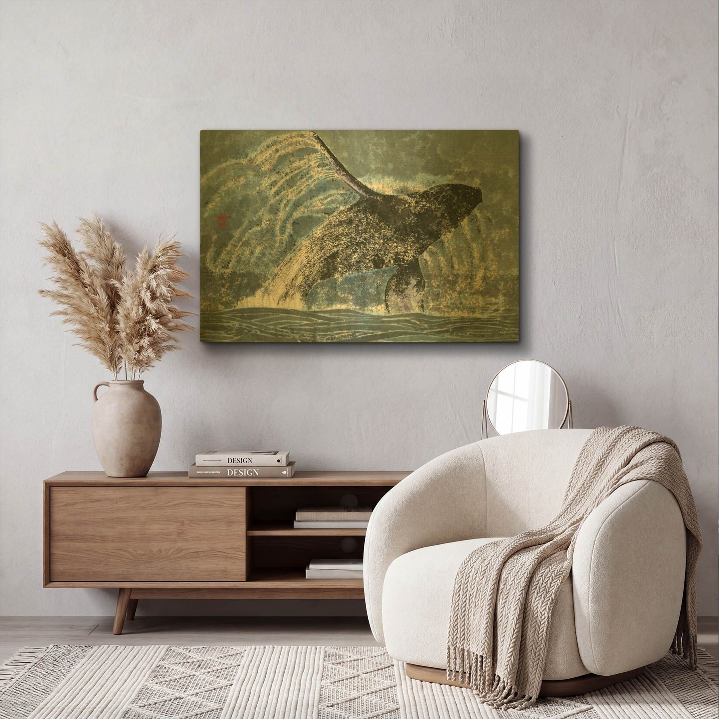 'Pure' By River Han Gold Metal Wall Art