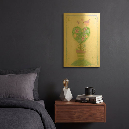 'Heart Tree' By Viv Eisner Gold Metal Wall Art
