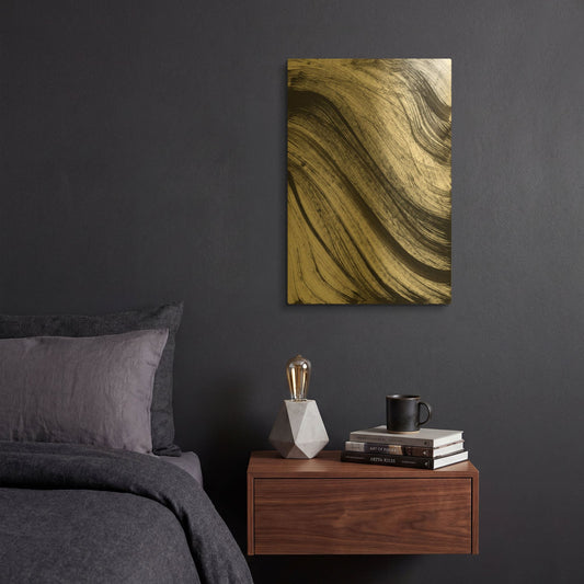 'Avalanche' By Natasha Gold Metal Wall Art