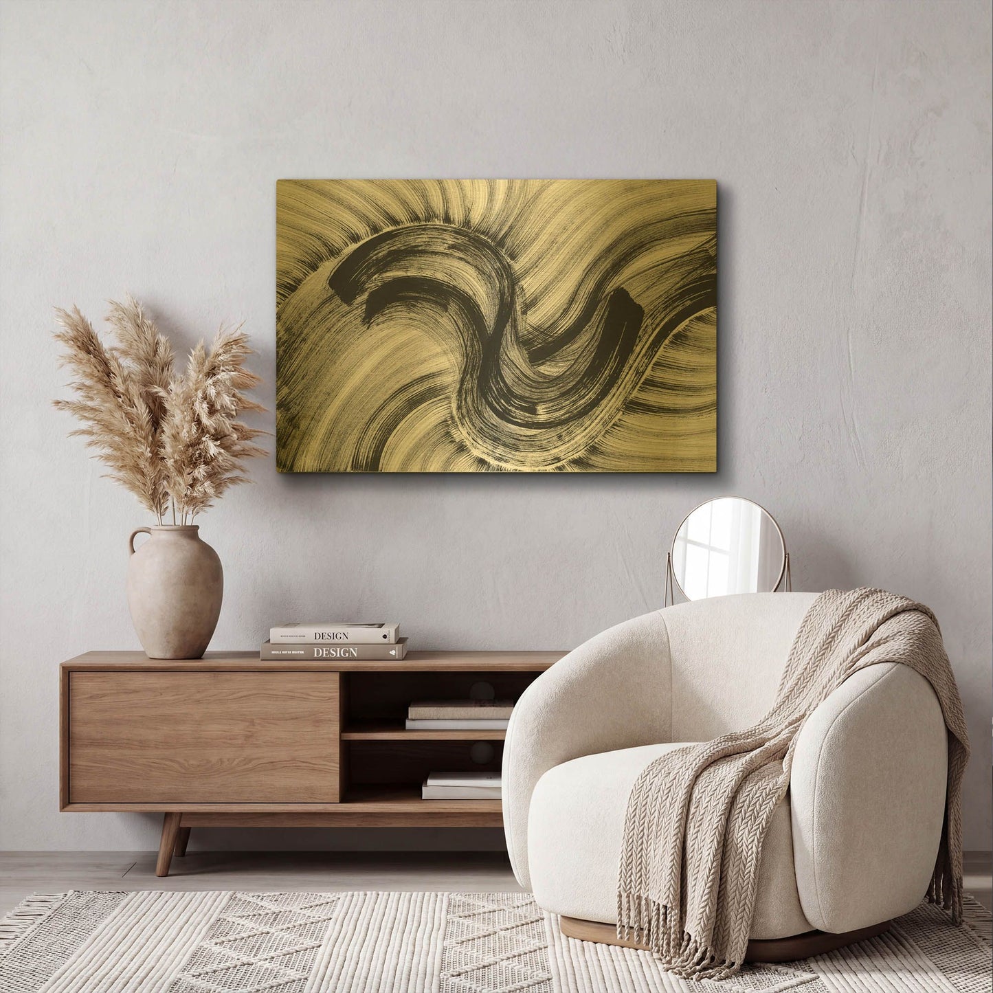 'Cyclone' By Natasha Gold Metal Wall Art