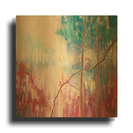 'Weaving Magic' By Gill Bustamante Gold Metal Wall Art