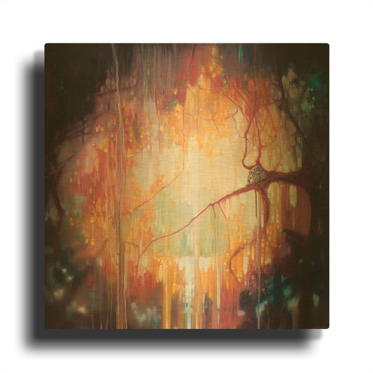 'Jungle Portal' By Gill Bustamante Gold Metal Wall Art