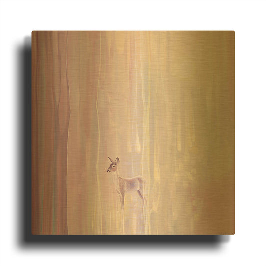 'Beautiful' By Gill Bustamante Gold Metal Wall Art