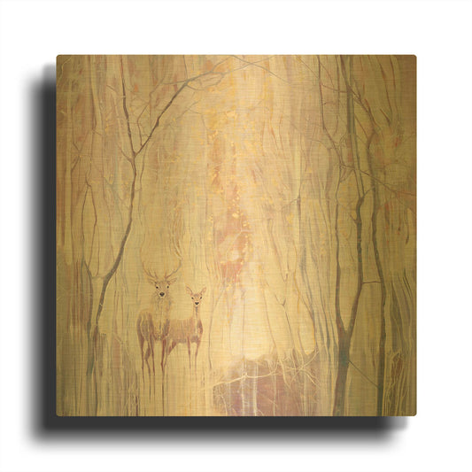 'Ethereal' By Gill Bustamante Gold Metal Wall Art