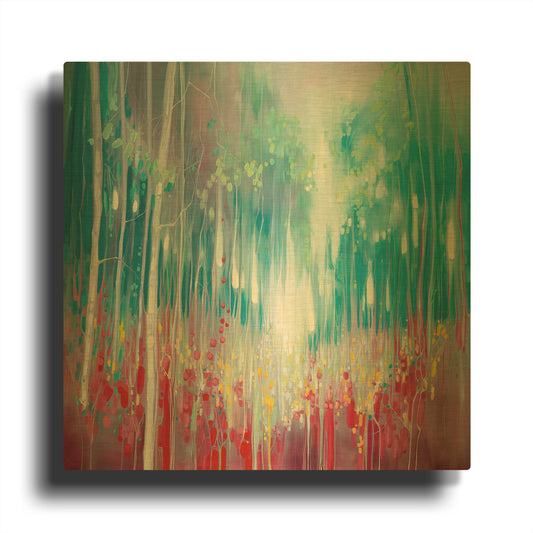 'Roaring Summer' By Gill Bustamante Gold Metal Wall Art