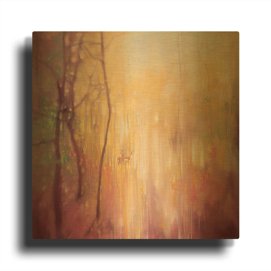 'Something Changes' By Gill Bustamante Gold Metal Wall Art