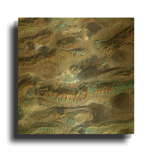 'Earth As Art Salt Glaciers' By NASA Earth As Art Gold Metal Wall Art