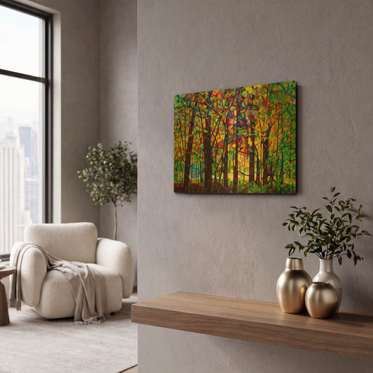 'Standing Room Only' By Mandy Budan Gold Metal Wall Art