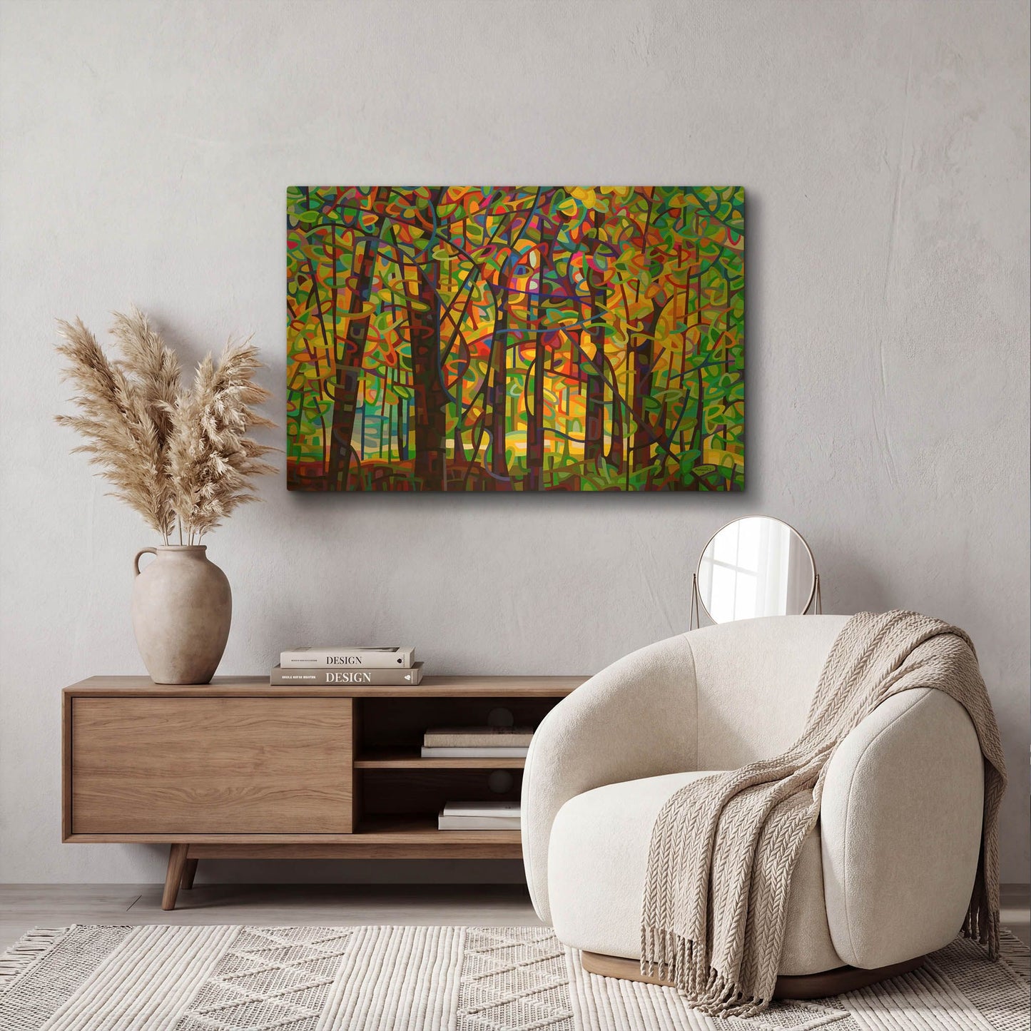'Standing Room Only' By Mandy Budan Gold Metal Wall Art