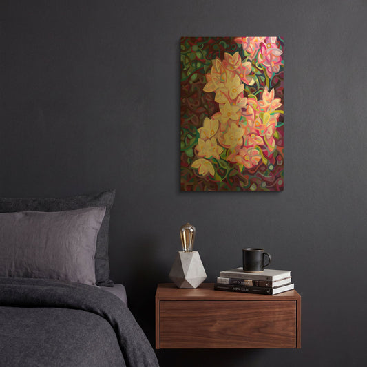 'Cascade' By Mandy Budan Gold Metal Wall Art