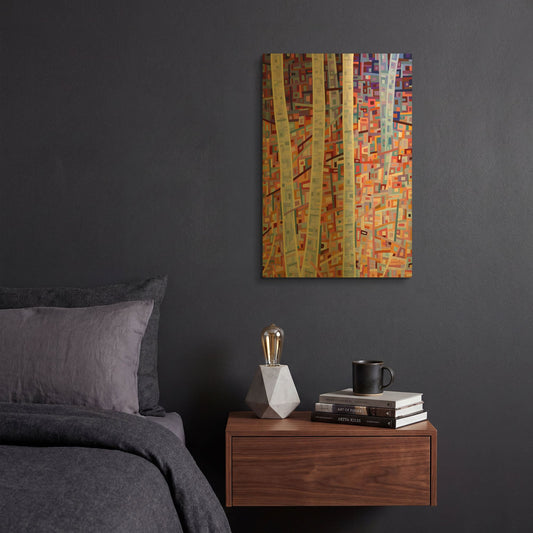 'Incandescence' By Mandy Budan Gold Metal Wall Art