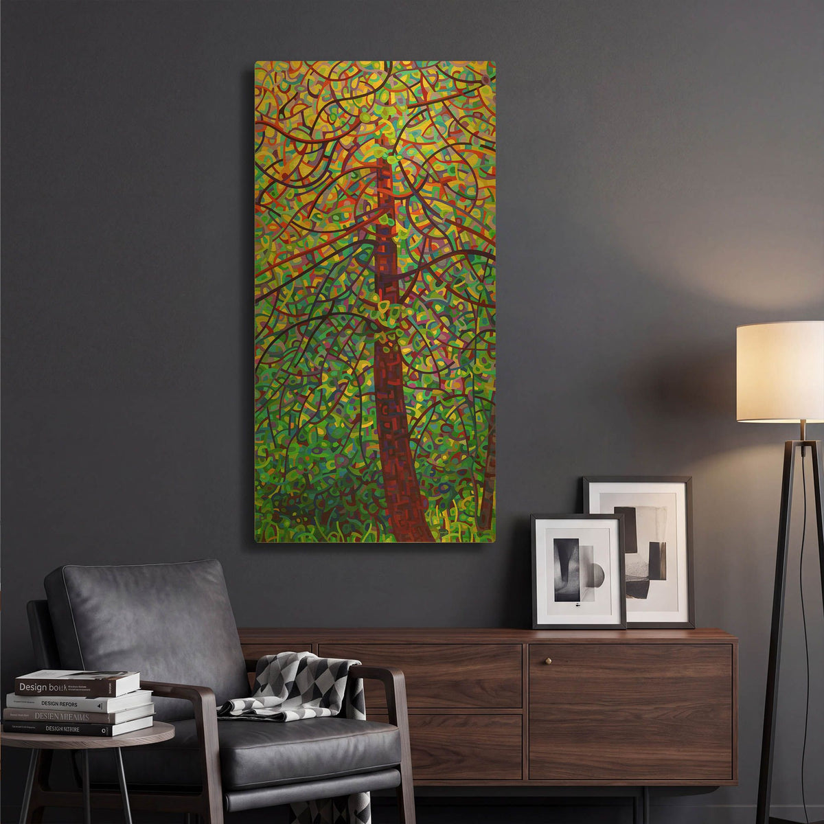 'Kaleidoscope' By Mandy Budan Gold Metal Wall Art