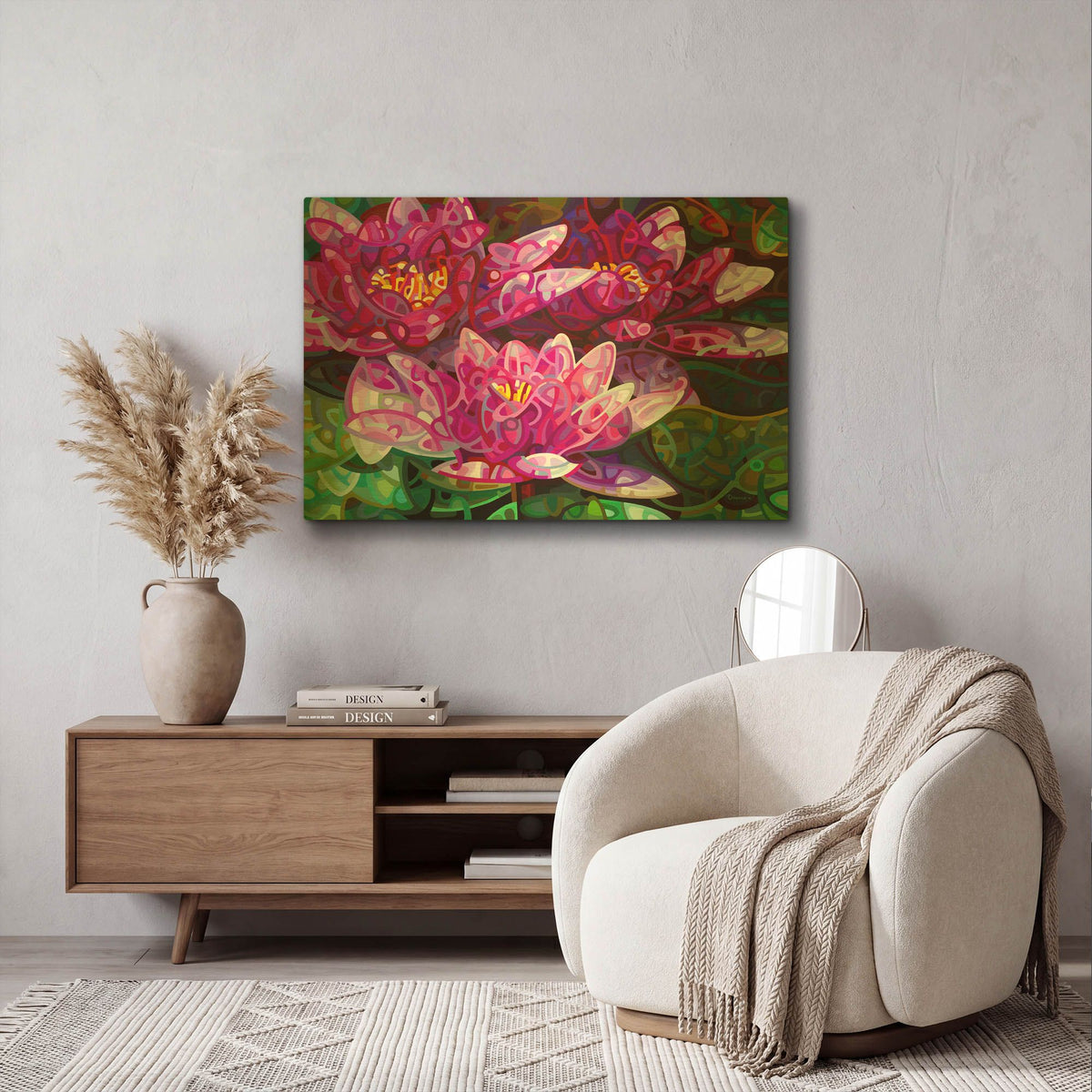 'Triumvirate' By Mandy Budan Gold Metal Wall Art