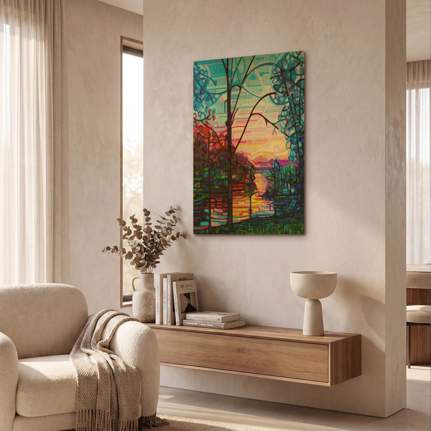 'Awakening' By Mandy Budan Gold Metal Wall Art