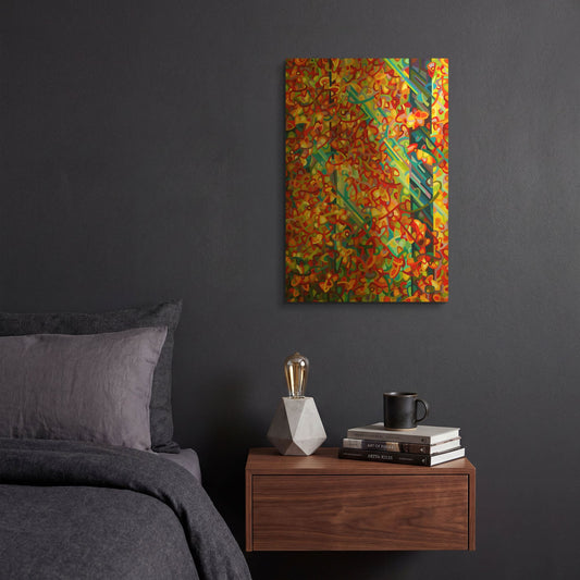 'Beaming' By Mandy Budan Gold Metal Wall Art