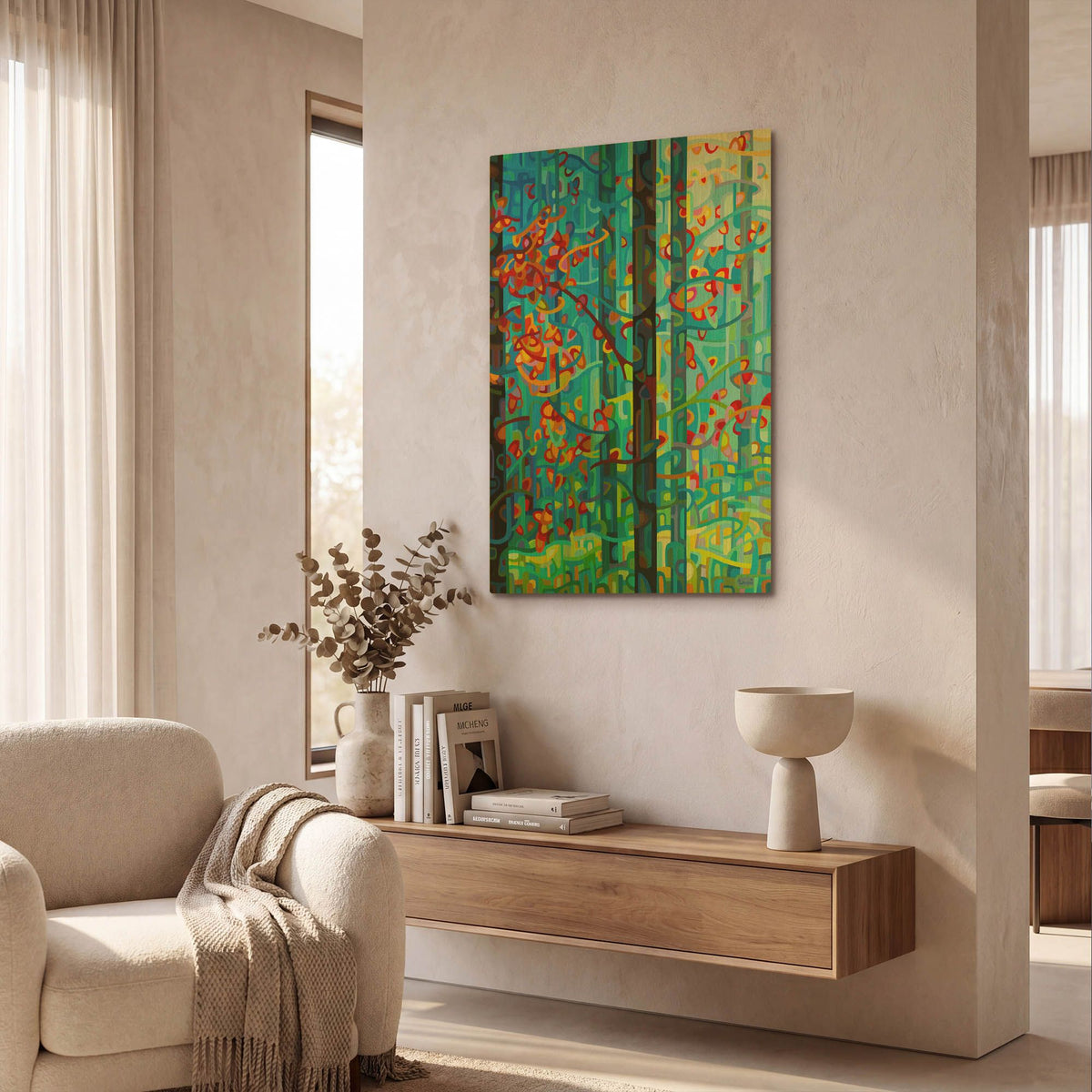 'The Deep' By Mandy Budan Gold Metal Wall Art