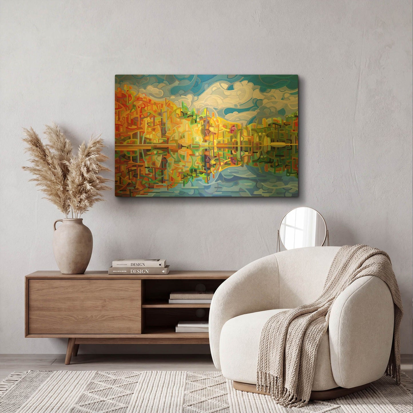 'Falling' By Mandy Budan Gold Metal Wall Art