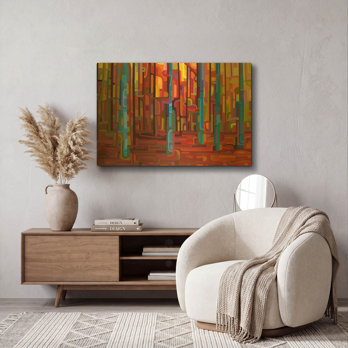 'Promenade' By Mandy Budan Gold Metal Wall Art