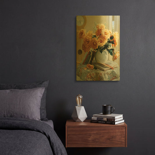 'Five-O-Five' By Robin Anderson Gold Metal Wall Art