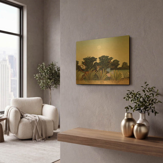 'Leopard' By Dan Craig Gold Metal Wall Art