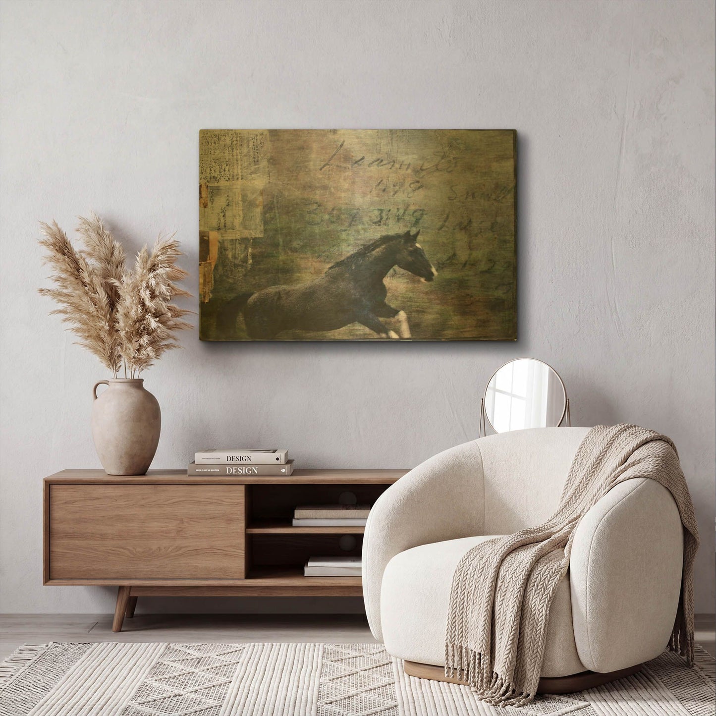 'Dogie' By Susan Friedman Gold Metal Wall Art