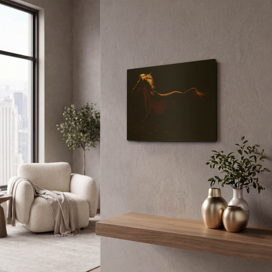 'Rim Light' By Susan Friedman Gold Metal Wall Art