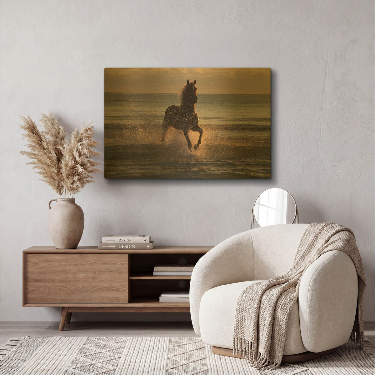 'Sunrise' By Susan Friedman Gold Metal Wall Art