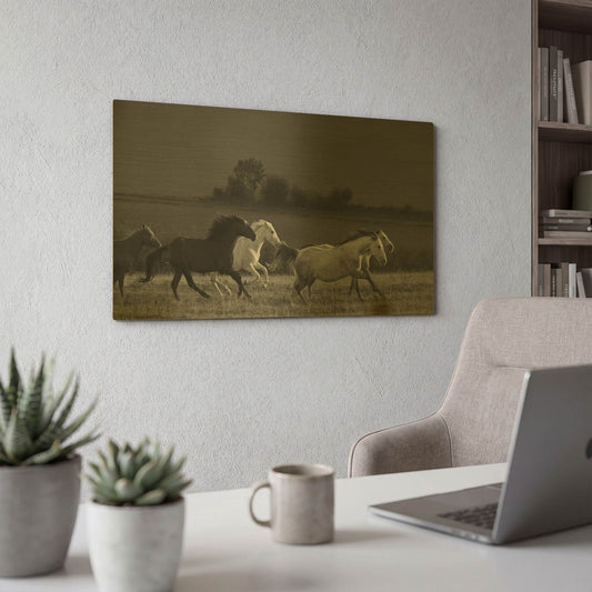 'Running France' By Susan Friedman Gold Metal Wall Art