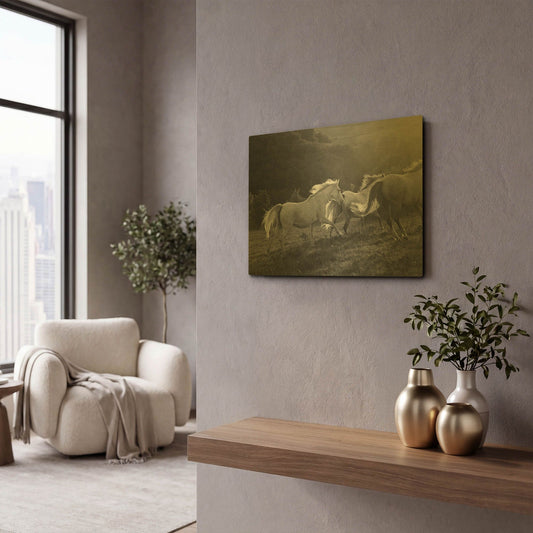 'Late Light' By Susan Friedman Gold Metal Wall Art