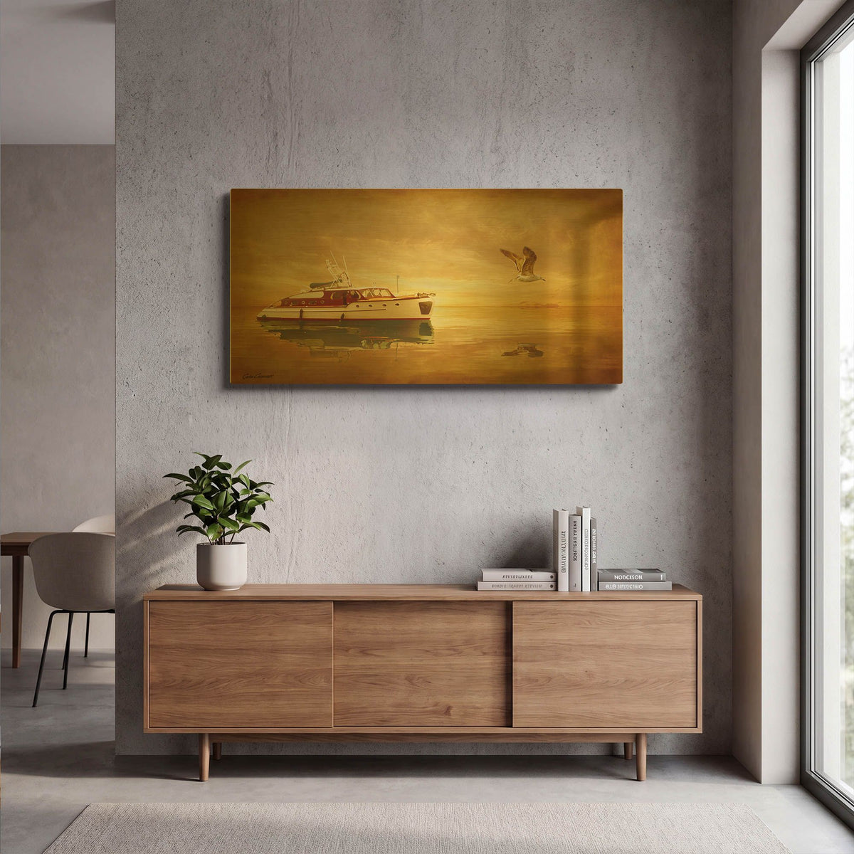 'Vintage Emotions' By Carlos Casamayor Gold Metal Wall Art