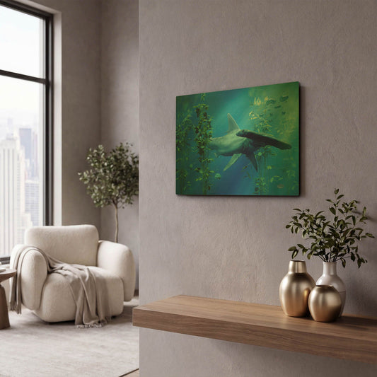 'Hammerhead' By Daniel Eskridge Gold Metal Wall Art