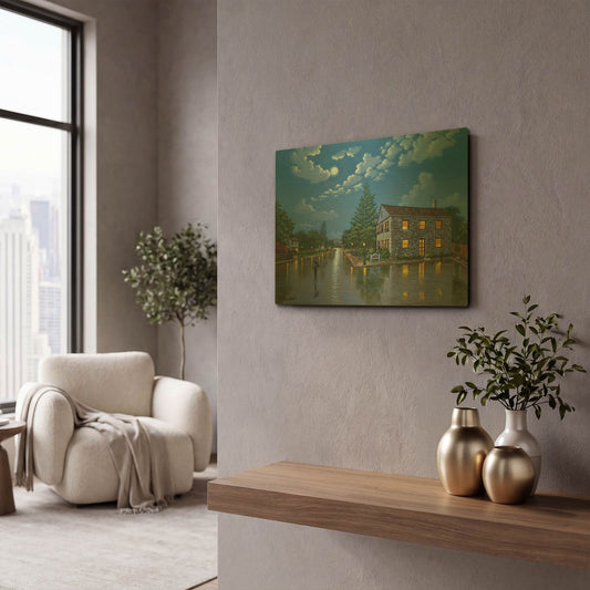 'Yountville, Napa Valley' By Eduardo Camoes Gold Metal Wall Art