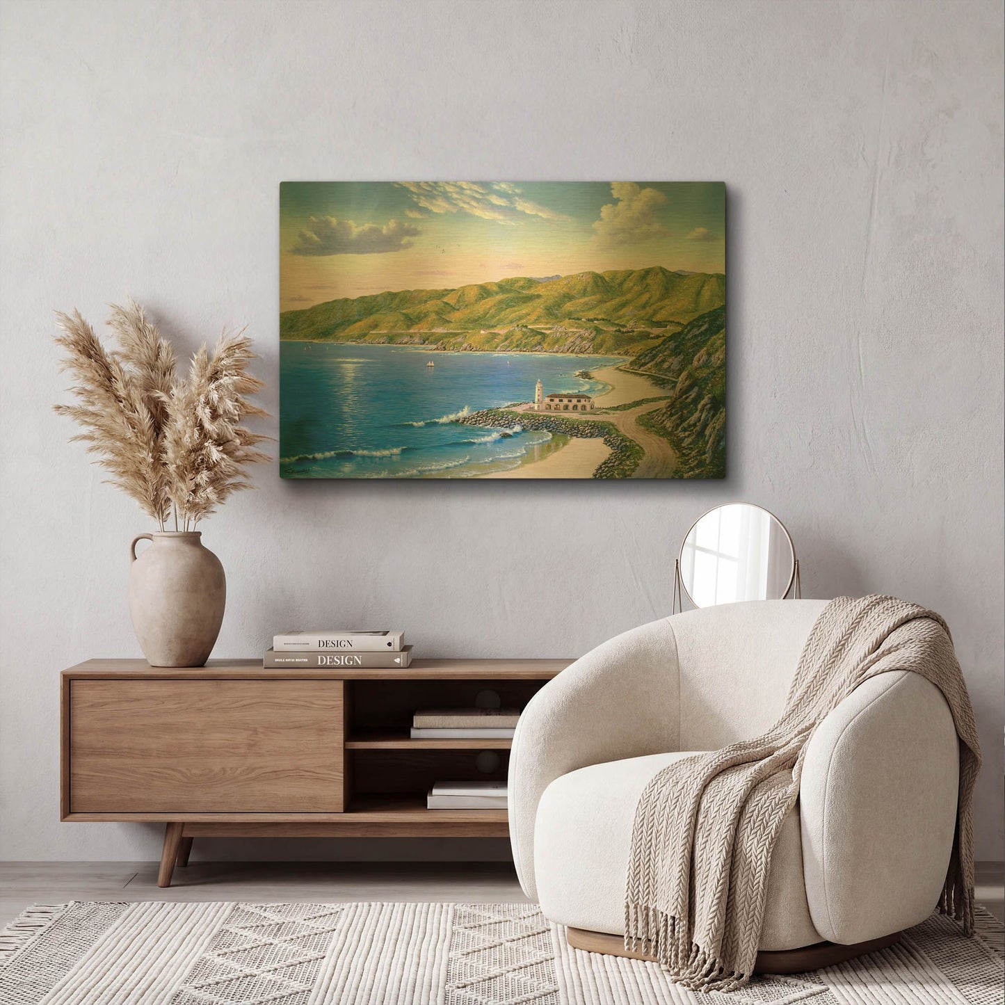 'Potrero Canyon, CA' By Eduardo Camoes Gold Metal Wall Art
